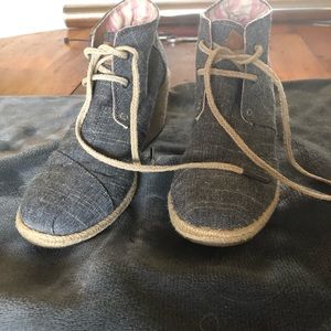 Toms denim wedges
